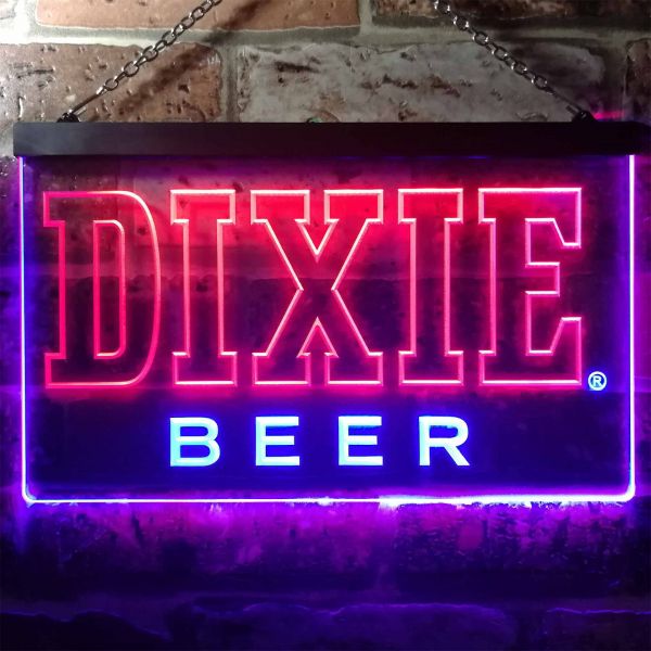 Dixie Beer Dual LED Neon Light Sign